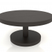 modèle 3D Table basse JT 022 (D=800x400, bois brun foncé) - preview
