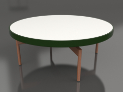 Table basse ronde Ø90x36 (Vert bouteille, DEKTON Zenith)