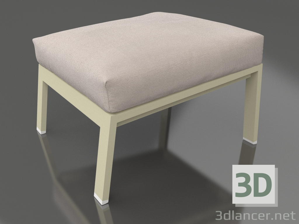 3D modeli Dinlenmek için puf (Altın) - önizleme