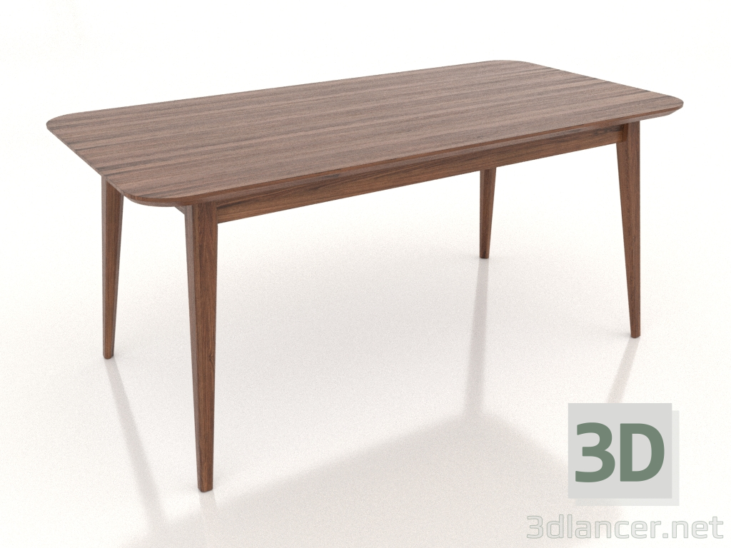 3d model Dining table LARGE 1600x800 mm (light walnut) - preview