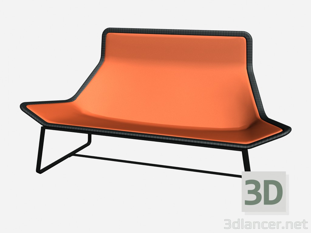 3d модель Диван Двомісний Двомісний диван 65500 65551 – превью
