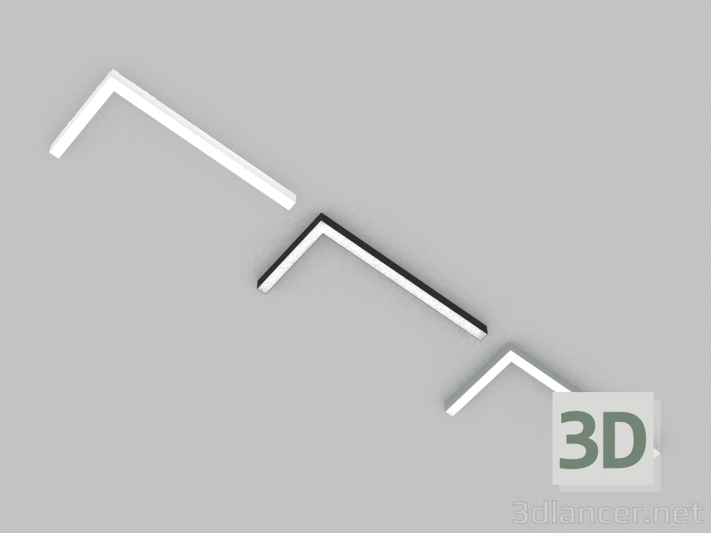 3D modeli Yüzey LED lamba (DL18516C082A86) - önizleme
