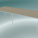 3D Modell Rechteckiger Tischfuß 300x110 cm (Eiche, Weiß) - Vorschau