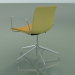 3d model Chair 2046 (5 legs, with armrests, chrome, with front trim, polypropylene PO00415) - preview