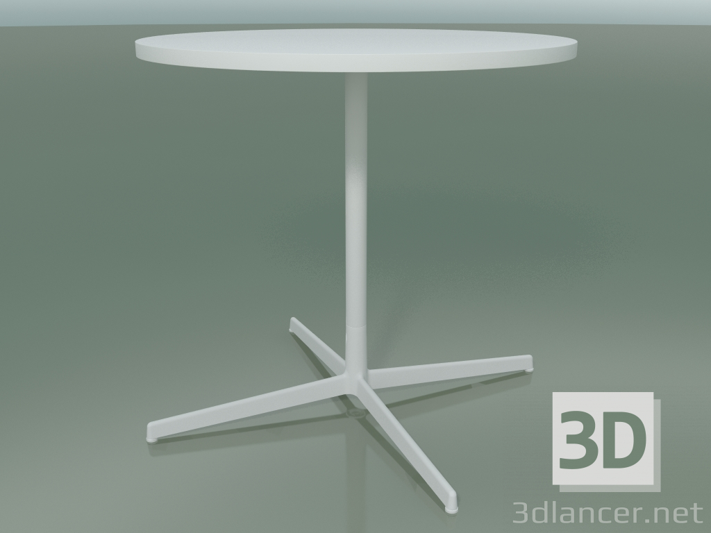 3D Modell Runder Tisch 5514, 5534 (H 74 - Ø 79 cm, Weiß, V12) - Vorschau