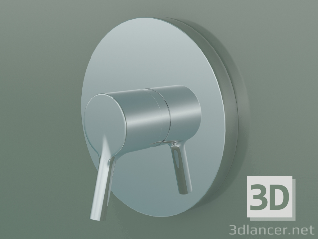 modello 3D Miscelatore monocomando doccia (72606000) - anteprima
