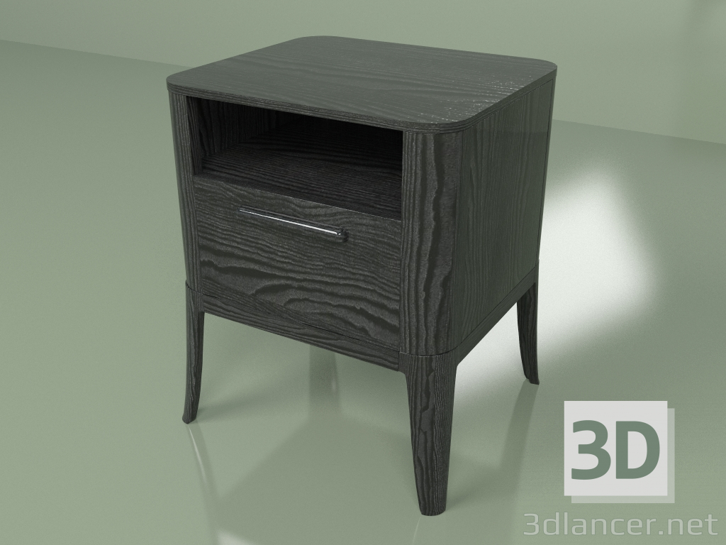 3D modeli Başucu masası Parlama (siyah) - önizleme