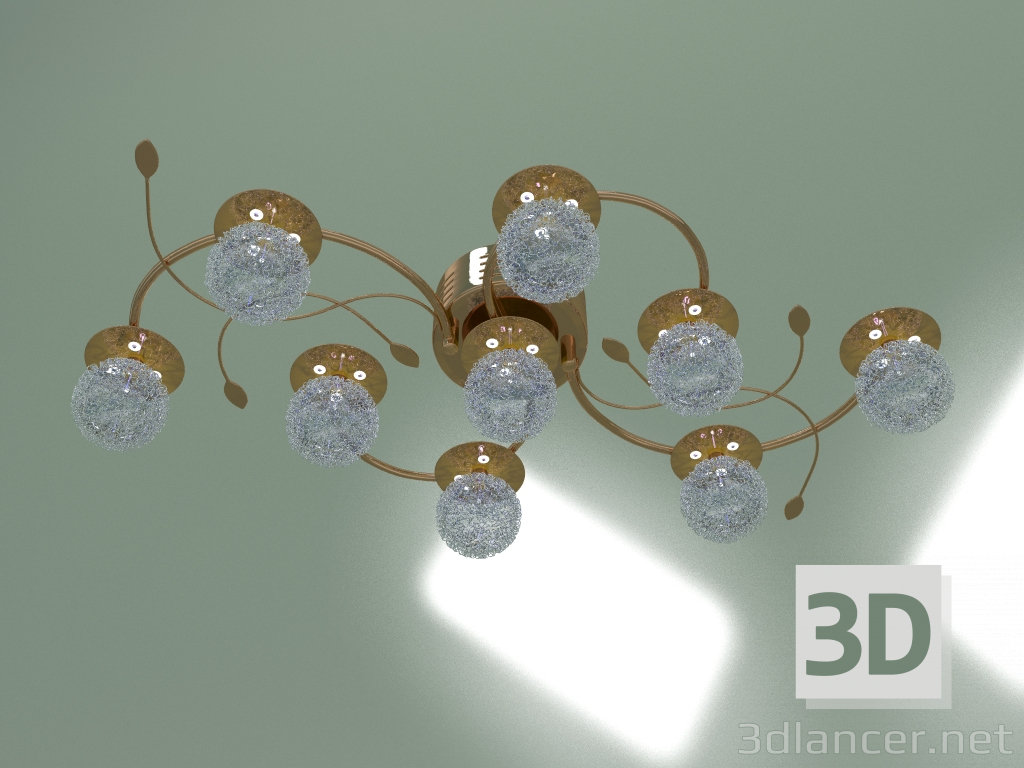 modello 3D Lampadario a soffitto 4800-9 (blu) - anteprima
