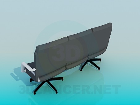 modelo 3D Sofá - escuchar modelo 3D Sofá - escuchar