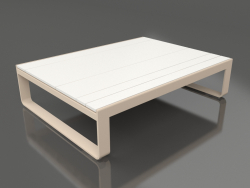 Кофейный столик 120 (White polyethylene, Sand)