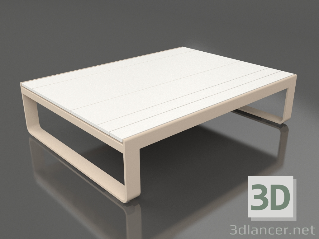 3d model Coffee table 120 (White polyethylene, Sand) - preview