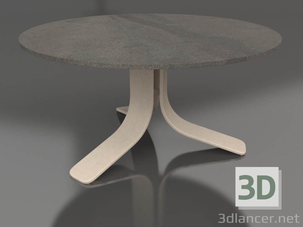modello 3D Tavolino Ø80 (Sabbia, DEKTON Radio) - anteprima