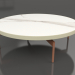 modèle 3D Table basse ronde Ø120 (Or, DEKTON Aura) - preview