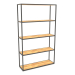 3d model Large rectangular rack (WOOD, 100x30x170, 5 shelves) - preview