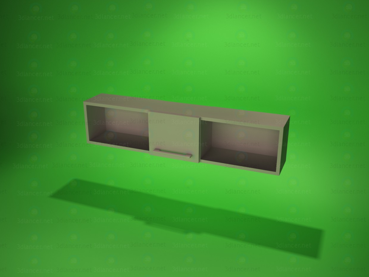 3d model Estante de pared 3 - vista previa