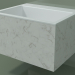 3D modeli Duvara monte lavabo (02R132302, Carrara M01, L 60, P 48, H 36 cm) - önizleme