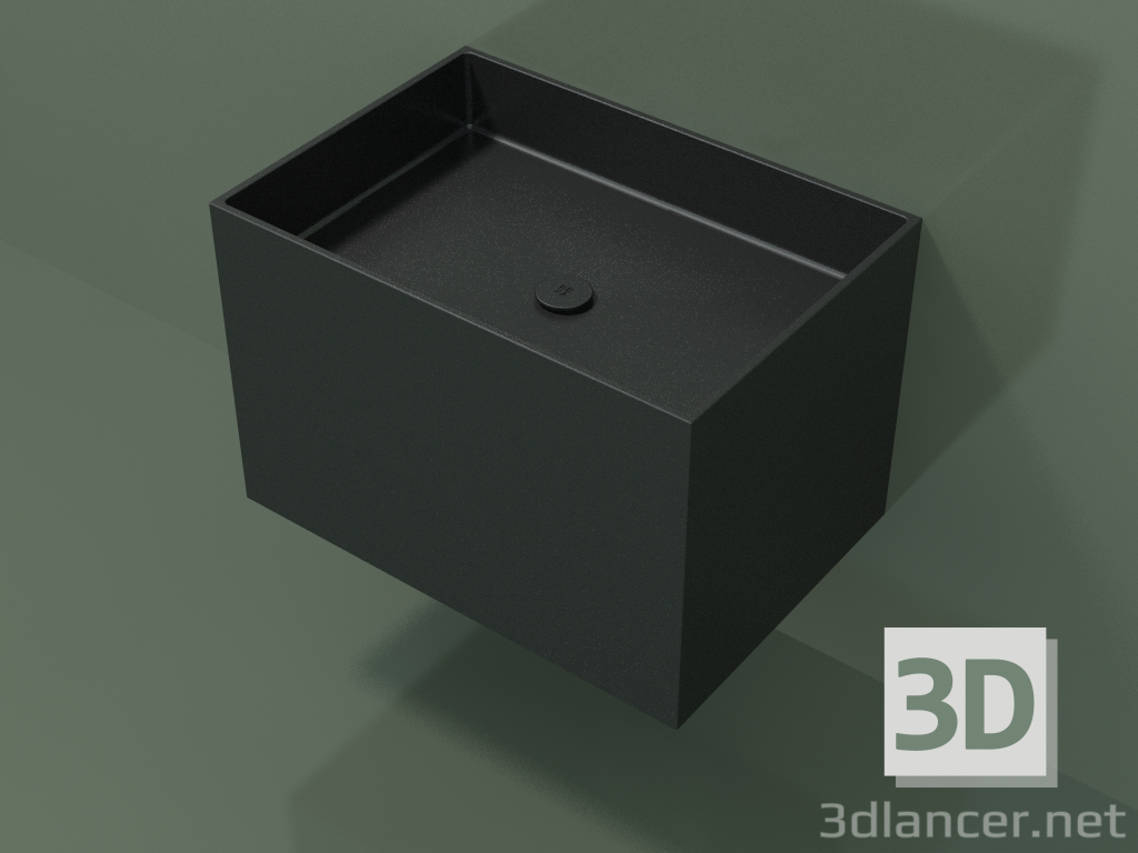 modello 3D Lavabo sospeso (02UN43301, Deep Nocturne C38, L 72, P 50, H 48 cm) - anteprima