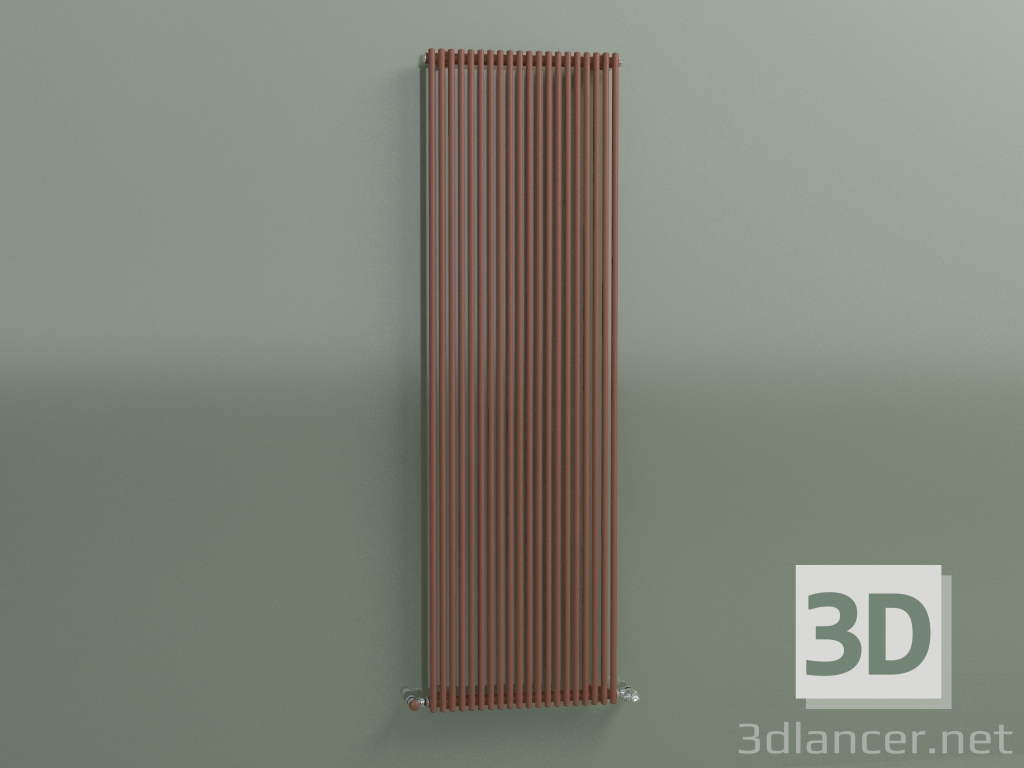 3d model Radiador vertical ARPA 18 (1820x541, marrón cobre RAL 8004) - vista previa