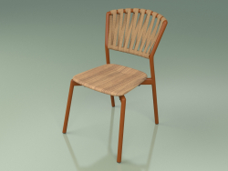 Chair 120 (Metal Rust, Teak)