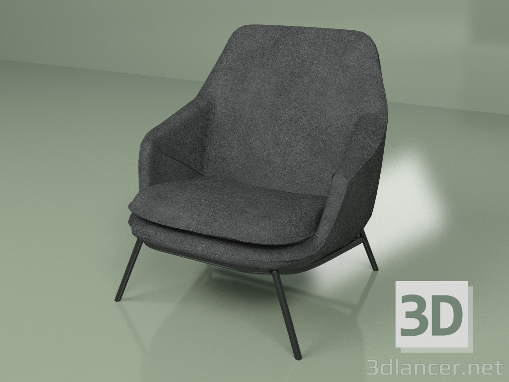 3d модель Кресло Este (серый) – превью