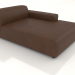 3d model Chaise longue 177 SOLO with a low armrest on the left - preview