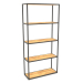 3d model Large rectangular rack (WOOD, 80x30x170, 5 shelves) - preview