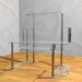 3d model Computer table. Glass, metal - preview