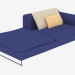 3D Modell Die Couch ist modular aufgebaut - Vorschau