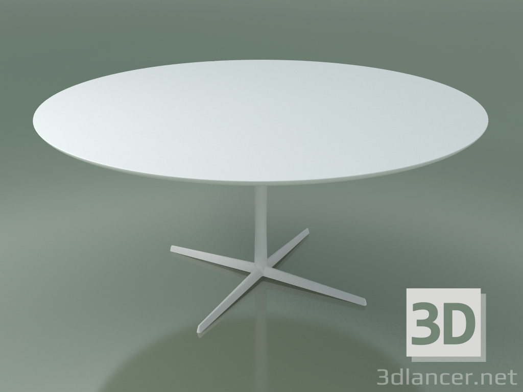 modello 3D Tavolo rotondo 0795 (H 74 - P 158 cm, F01, V12) - anteprima