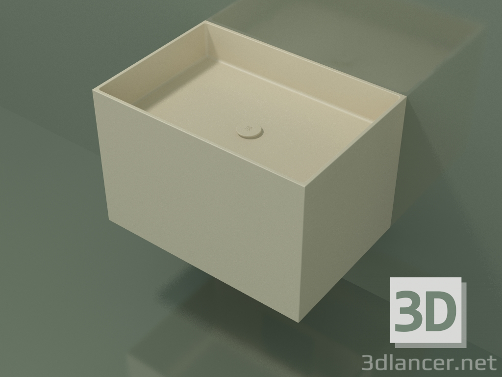 modello 3D Lavabo sospeso (02UN43301, Bone C39, L 72, P 50, H 48 cm) - anteprima
