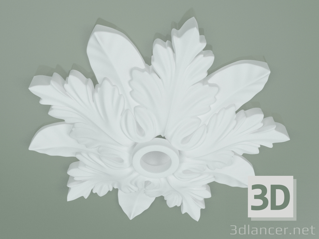 3d model Rosette with ornament RW034 - preview
