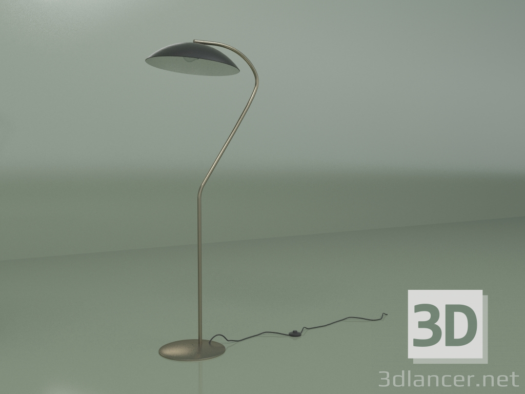 3d model Floor lamp Flying Saucer (black) - preview
