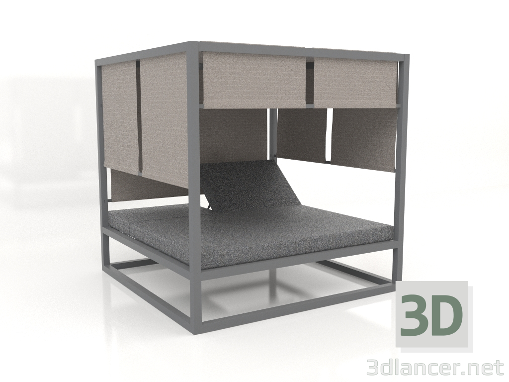 3d model Raised couch (Anthracite) - preview