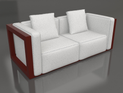 Double sofa (Wine red)