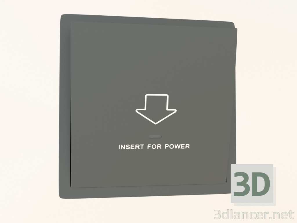 modèle 3D Interrupteur à carte (10 A, 250 V, acier, DA59037) R98 - preview