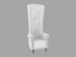 Chaise Queen blanc