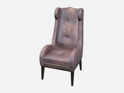 Chair Evans from crocodile skin in art deco style