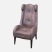 3d model Chair Evans from crocodile skin in art deco style - preview