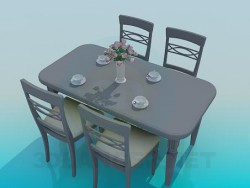 Yemek masası ve sandalyeler