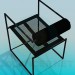 3d модель Металический стул – превью