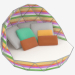 modèle 3D Canapé-lit pour le plein air - preview