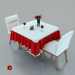 3d Cafe stolik model buy - render