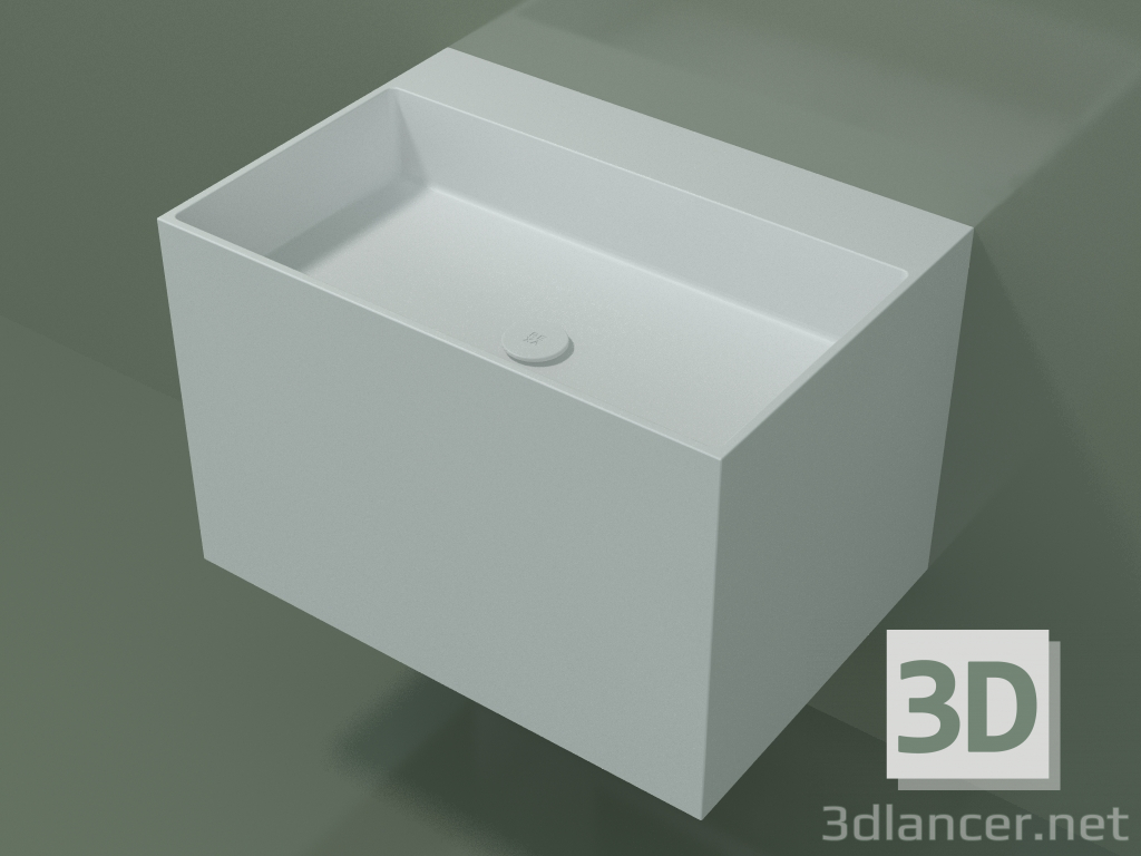 3D modeli Duvara monte lavabo (02UN43302, Glacier White C01, L 72, P 50, H 48 cm) - önizleme