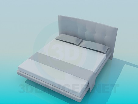 modelo 3D Cama baja - escuchar modelo 3D Cama baja - escuchar