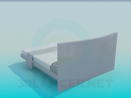 modelo 3D Cama baja - escuchar modelo 3D Cama baja - escuchar