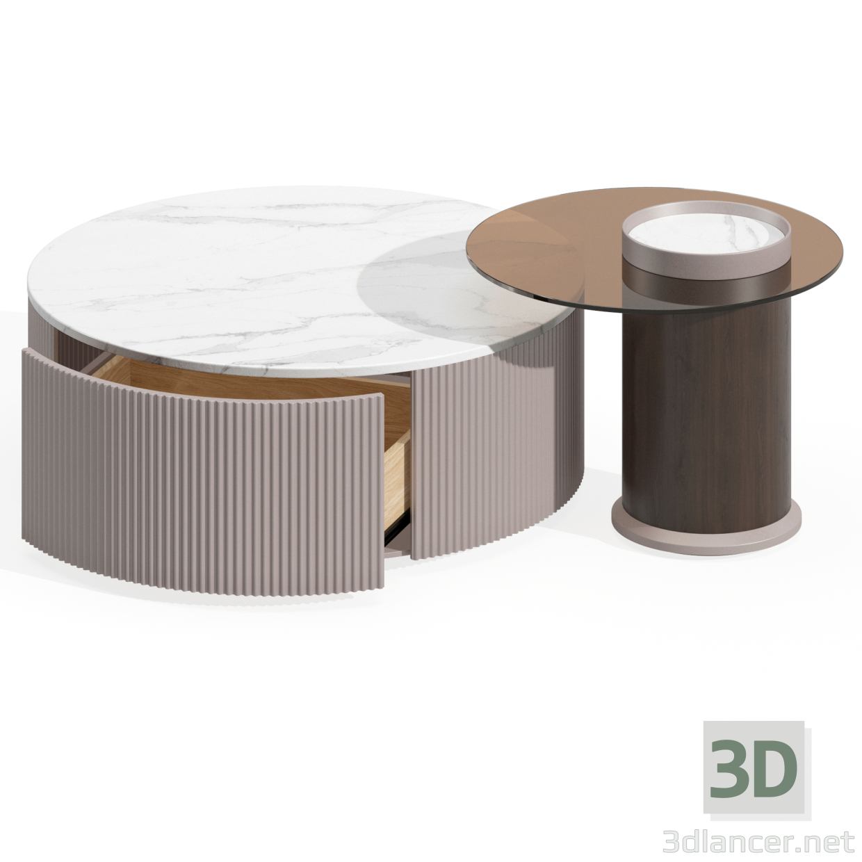 3d Roodio coffee table model buy - render