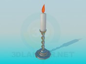 Candle in a candleholder