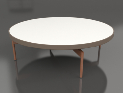 Round coffee table Ø120 (Bronze, DEKTON Zenith)