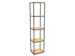 Scaffale rettangolare grande (WOOD, 40x30x170, 5 ripiani)