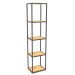 3d model Large rectangular rack (WOOD, 40x30x170, 5 shelves) - preview